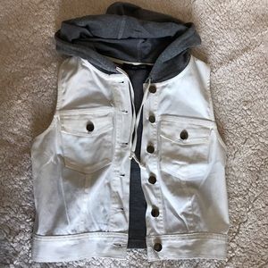 Eric + Lani half denim vest